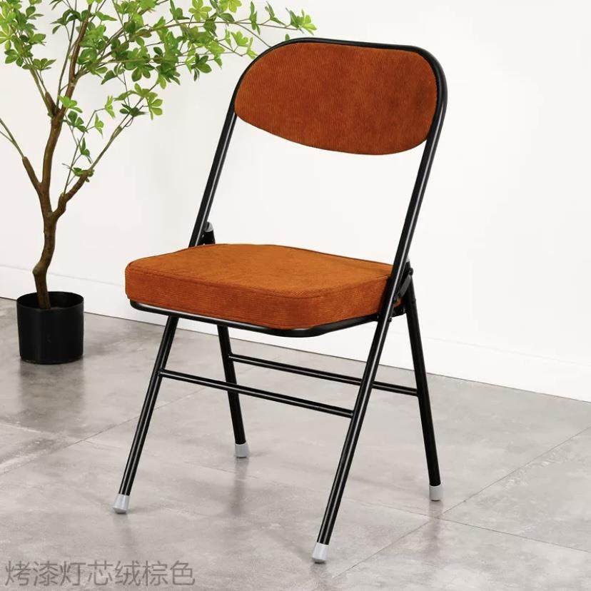 复古折叠椅灯芯旧绒靠背餐中椅椅摄影凳子拍照家用怀子休闲古005