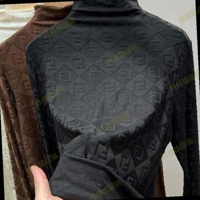 双面德绒打底衫女秋冬新款外穿洋气小衫半高领欧美风内搭保暖上衣