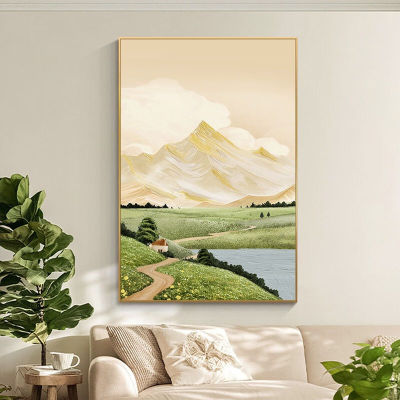 俗写日照金山客厅装饰画风景山水沙发背景墙落地壁画大幅玄关过道