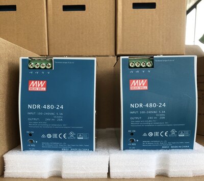 拍前议价：MEAN WELL/ NDR-480-24导轨开关电源 全新现货 需