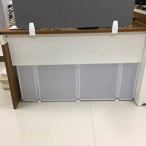 办公桌防踢隔板遮挡神器桌底隔断下挡板防走光办公室电脑工位桌下