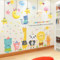 儿童卡通小动物墙贴房间婴儿宝宝贴画背景墙面装饰品贴纸墙纸自粘图片