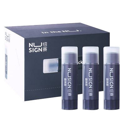 得力纽赛透明固体胶胶棒15g高粘度儿童学生胶棒acr材质涂抹顺畅手工diy粘贴纸张票据财务办公学校ns193