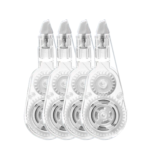 得力改正带替芯按动式学生用按动舱门改正带替换芯涂改带替芯大容量迷你可换芯网红涂正带小学生的涂改机替芯