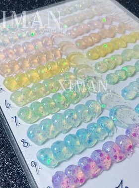 50g透明亮片闪粉珠光水晶胶果冻奶油胶手机壳发夹diy手工材料胶水
