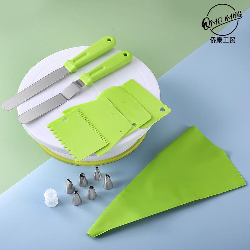 蛋糕转盘烘焙转台 旋转蛋糕裱花台 PP塑料裱花工具 蛋糕裱花转台