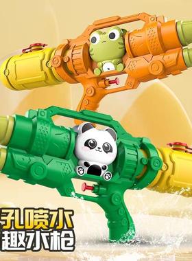 恐龙水枪儿童玩具喷水高压大号抽拉式大容量打水仗神器男孩呲水枪