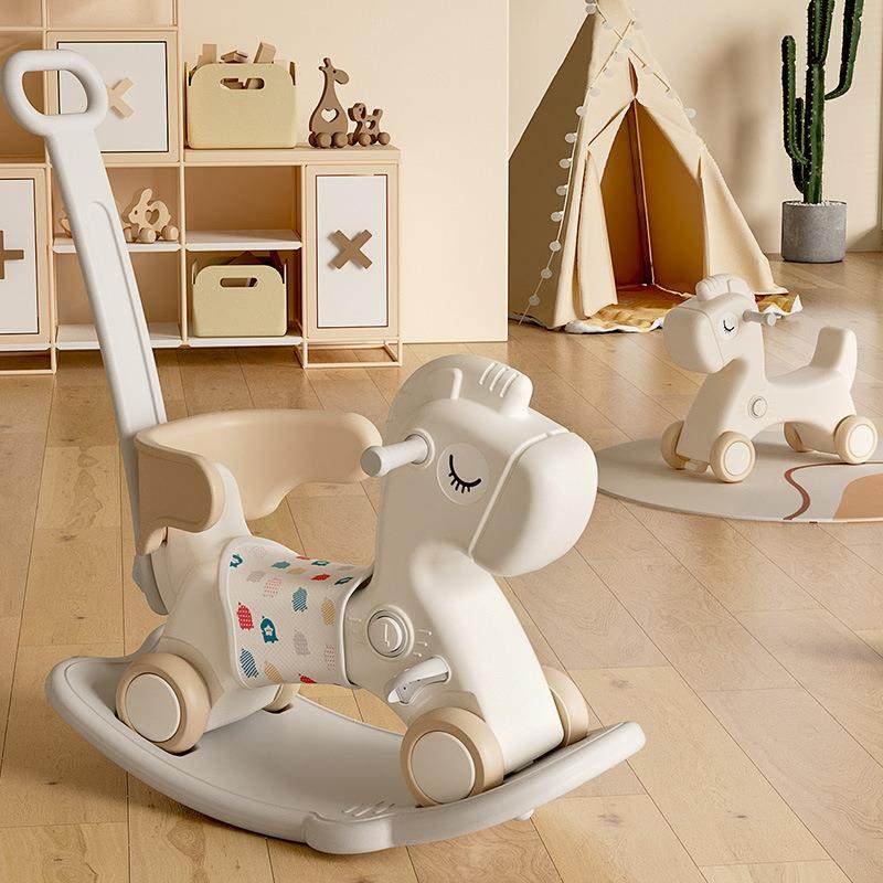 木马大人可坐儿童摇马防摔瑶瑶车0一3岁宝摇摇椅家用婴溜溜儿宝车