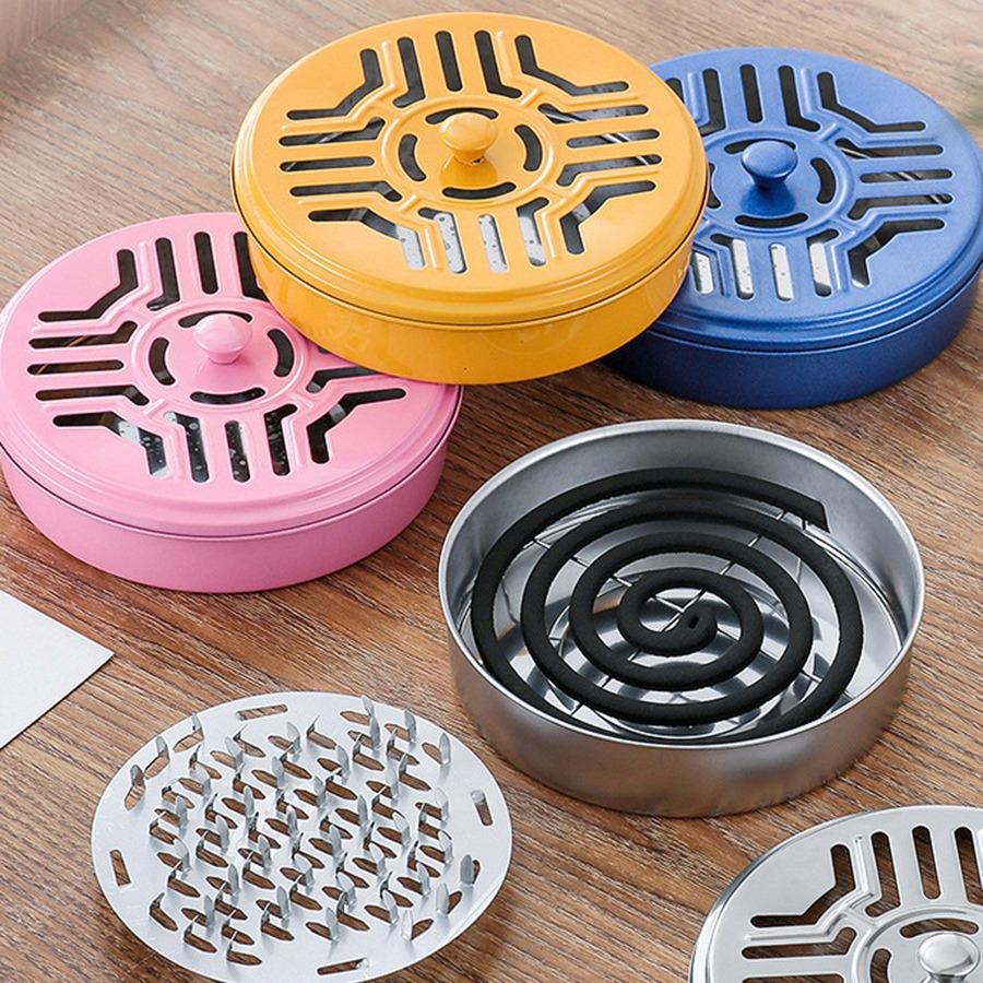 蚊香架子鸟笼型鸟笼式放蚊香炉特大号的托盘带盖好看的不锈钢香薰