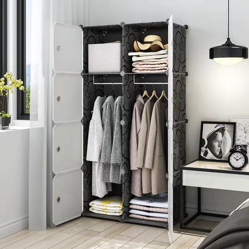 简易衣柜多格多层大容量空间储物柜简约现代多功能省柜子卧室主卧