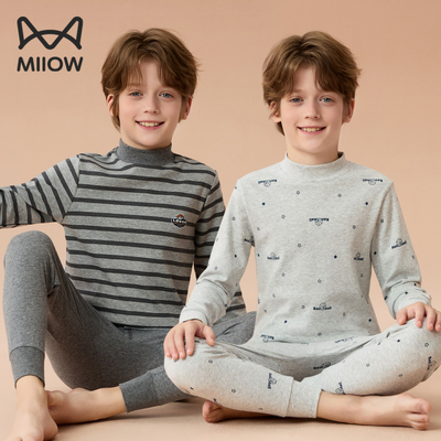 【中领-半高领】男童秋衣秋裤