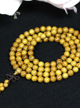 黄金檀手串墨西哥黄花梨手链108颗 佛珠时尚念珠情侣首饰