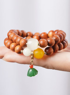 夏荷款DIY柏木手链装饰品厂家批发规格0.8男女装饰首饰文玩念珠