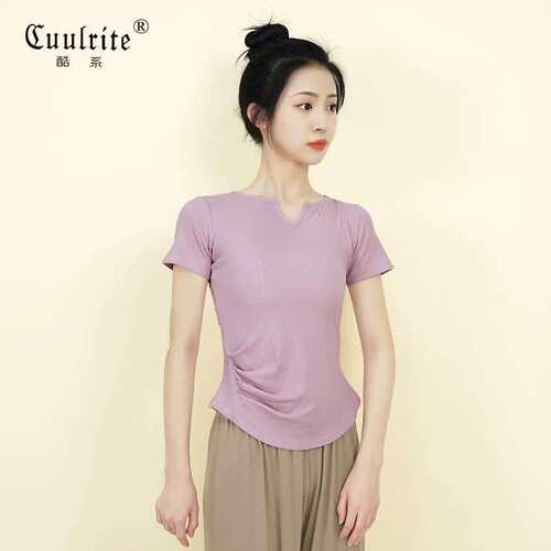酷系(Cuulrite)现代舞上衣女专业中国舞舞蹈服成人形体芭蕾舞T恤