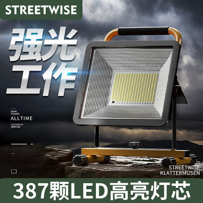 led防水充电式应急摆摊投光灯