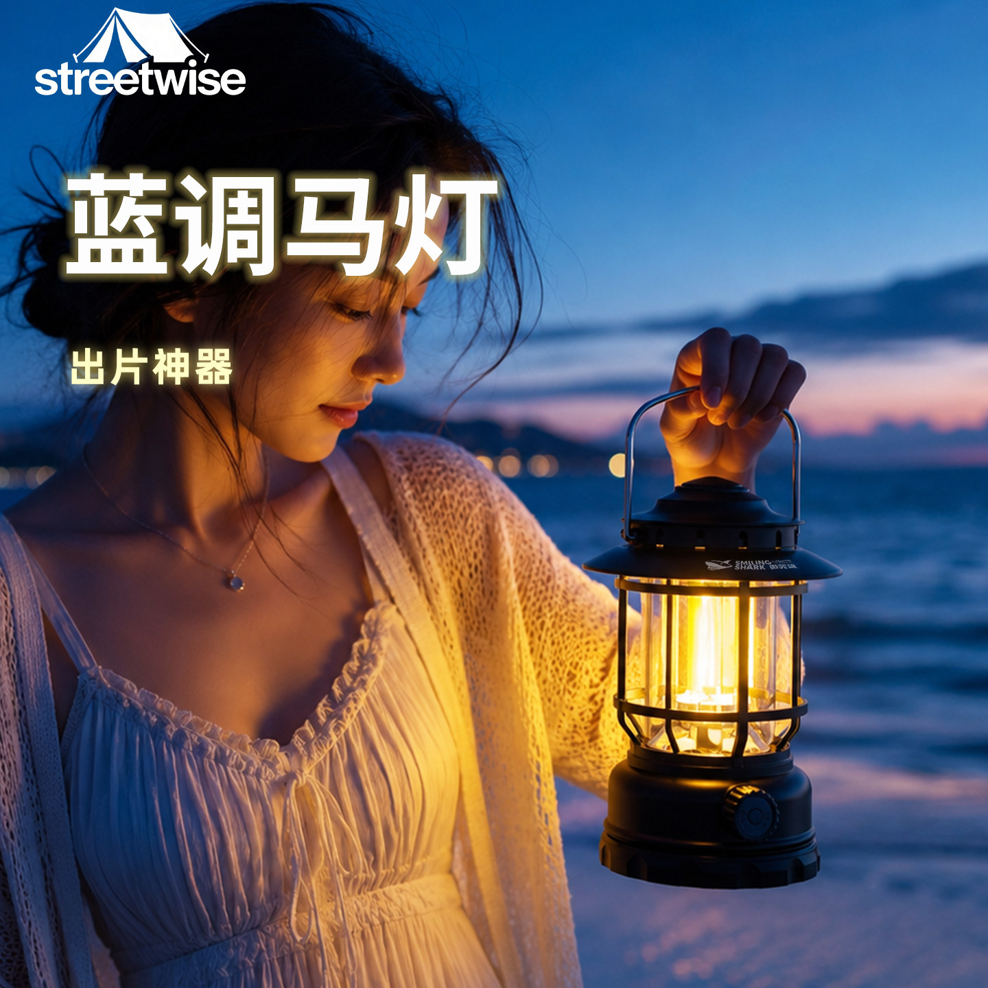 拍照道具小马灯海边氛围灯复古图片