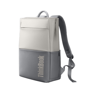 联想原装ThinkBook休闲商务双肩包TB530-B日常出差旅行背包15.6寸大容量笔记本电脑包学生书包简约皮质手提包