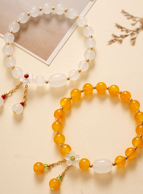 简约日韩花手链低货直播摆摊货源