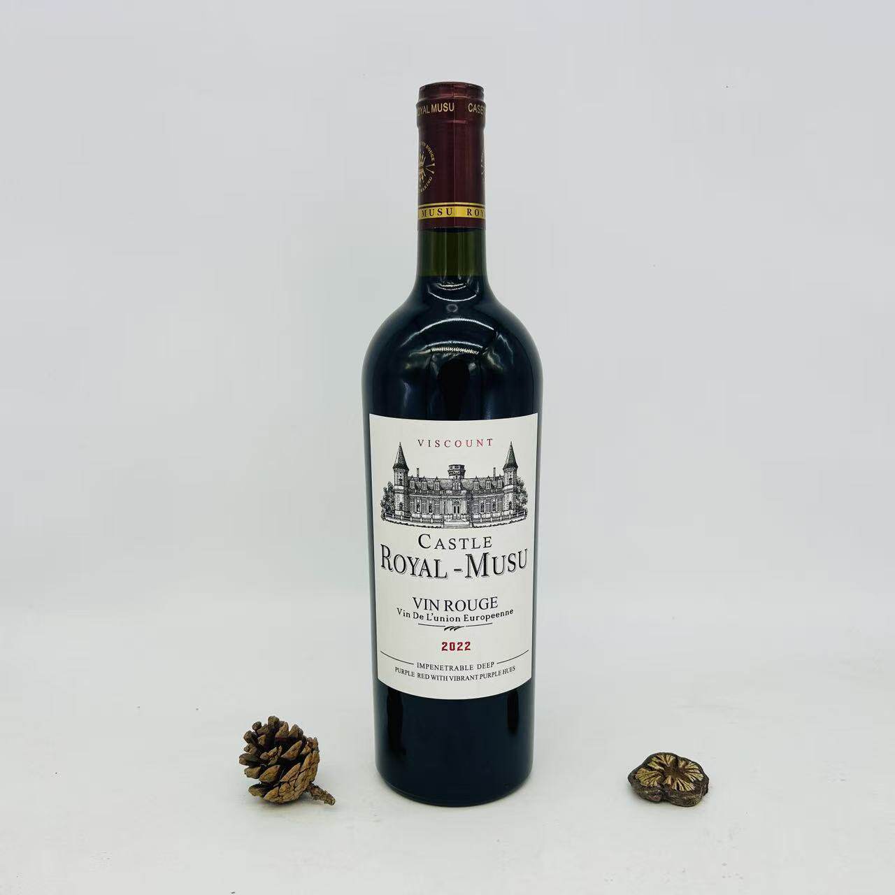 麦德龙法国进口皇家穆苏子爵CASETLE ROYAL MUSU红葡萄酒750ml
