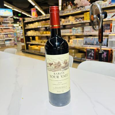 法国原装进口瓦图男爵BARON TOUR VALU丹魄 歌海娜干红葡萄酒