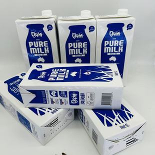 MILK 澳大利亞原裝 進(jìn)口澳潤鮮ORIGIN PURE 全脂純牛奶1000mlx6只