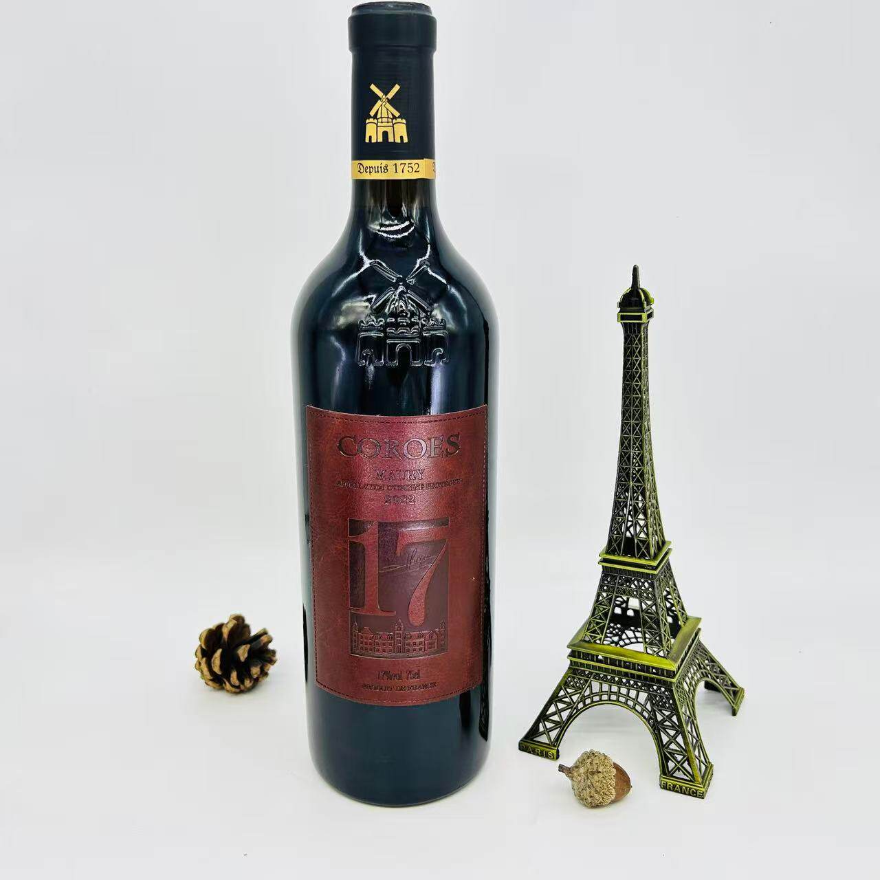 法国原装进口卡图磨坊17度COROES 17高度干红葡萄酒750ml
