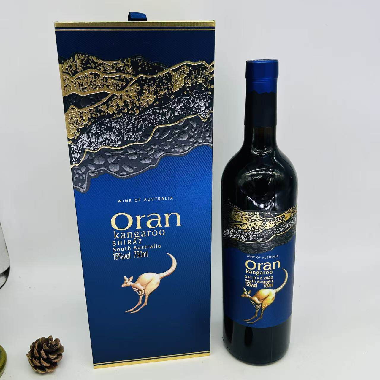 Oran kangaroo shiraz 75cl 15%vol Wine of South oAustrilia