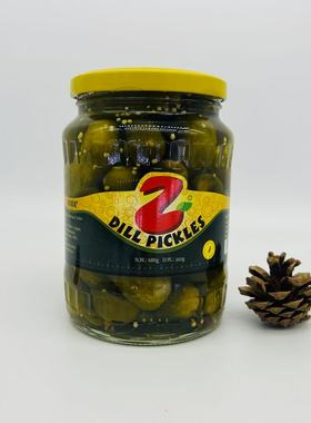 麦德龙越南原装进口青桔仔小青瓜酸黄瓜罐头680g DILL PICKLES
