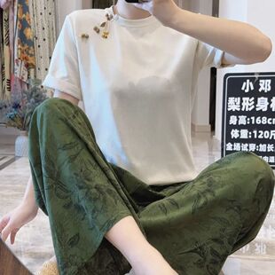 网红爆款 棉绸阔腿裤 居家可外穿人造棉 女士薄款 高个子加长棉绸睡裤