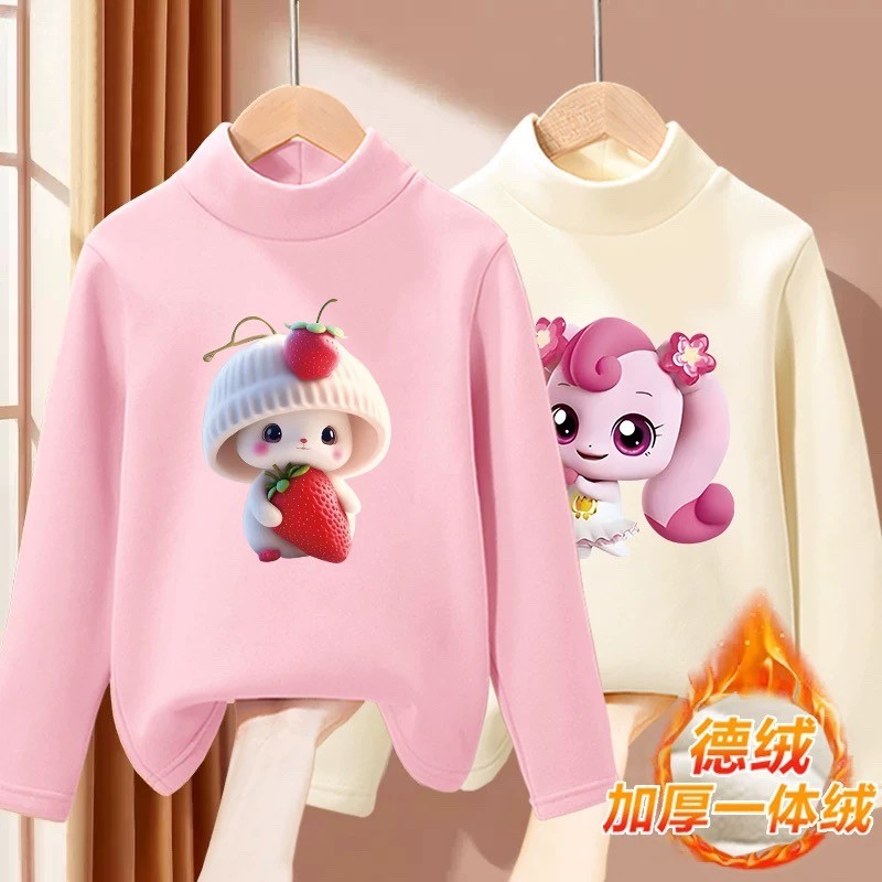 男童女童新款德绒打底衫