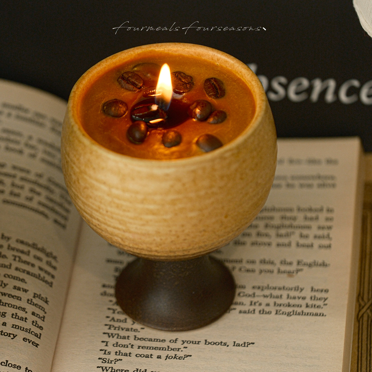 fourmeals粗陶手磨咖啡香薰礼盒