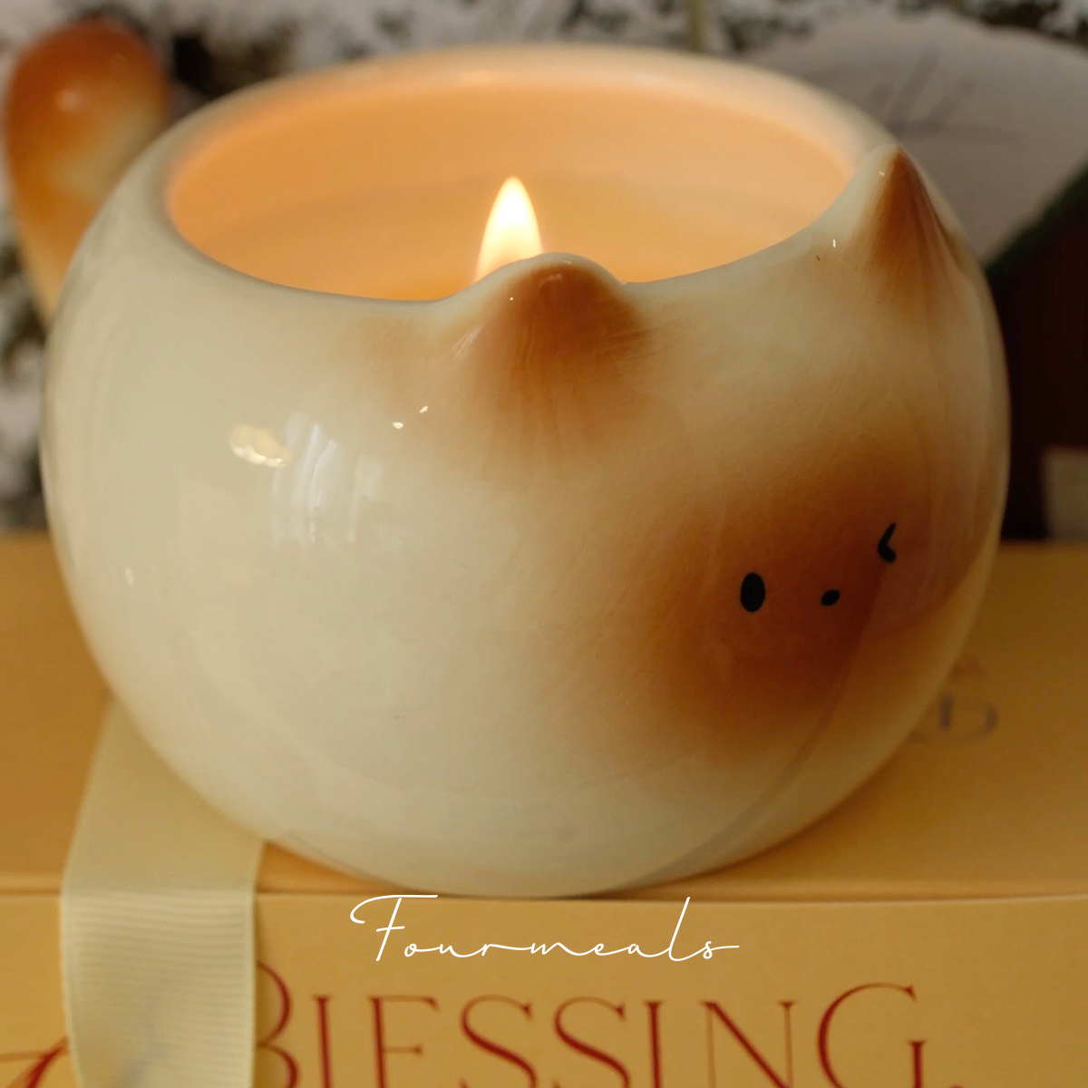 fourmeals布丁暹罗猫香薰！