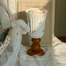 羊绒木茶香香薰蜡烛礼盒生日结婚新婚礼物伴手礼摆件 碎花茶