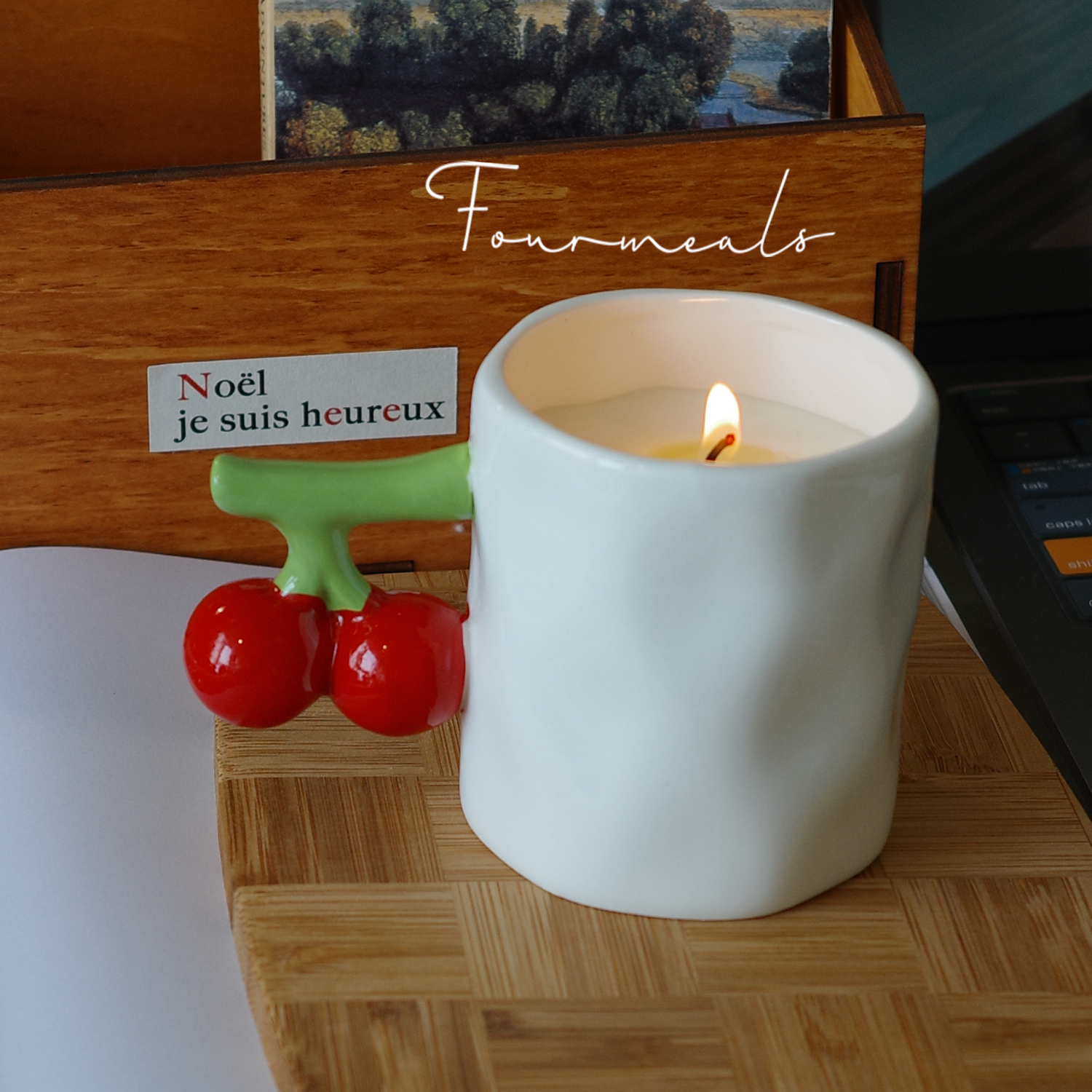 fourmeals水果商店樱桃香薰蜡烛