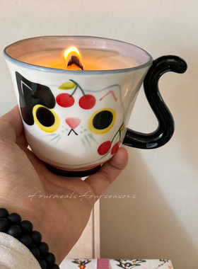 fourmeals小猫茶会生日香薰礼物