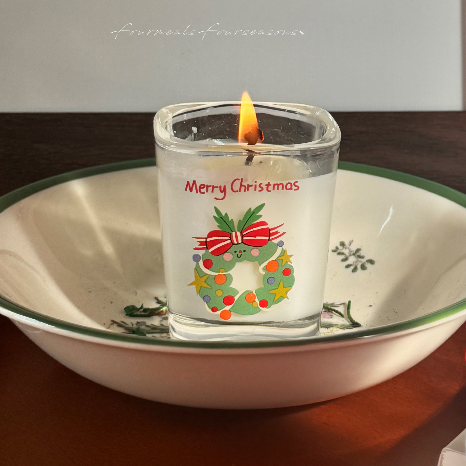 《圣诞小酒杯》香薰蜡烛礼盒礼物女生创意送闺蜜包装节日元素同事