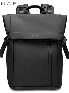 班歌bange大容量休闲双肩包男士时尚潮流大学生书包商务电脑背包