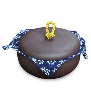 茶叶罐 醒茶罐 宜兴紫砂茶叶罐 普洱密封茶罐 大号 储茶罐 三饼罐