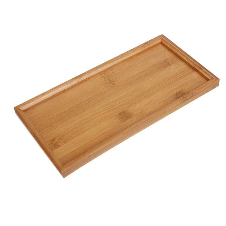 正品一屋窑孟宗竹长方形茶托盘楠竹奉茶盘竹盘竹制盘清仓14*27cm
