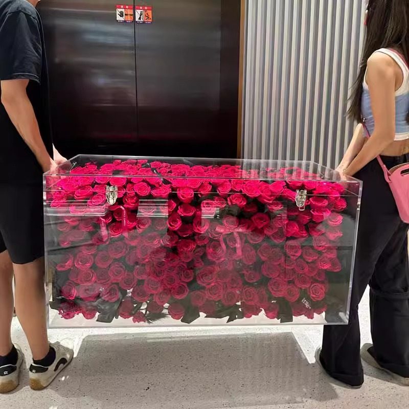 520永生花玫瑰弗洛伊德时尚茶几适合居家情人节求婚女友精致茶几