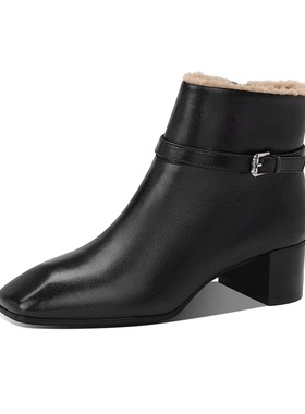 2025冬季羊毛靴筒【小牛皮4CM】绒里绒垫广州皮鞋码98M2108-2M