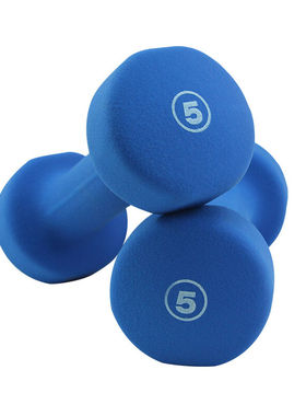 PROIRON浸塑磅制哑铃男女士通用纯铁运动家用健身房器材体育用品