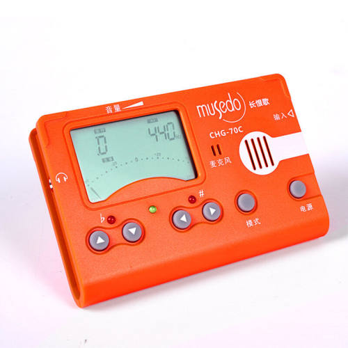 古筝专用调音器Musedo通用三合一电子校音器CHG-70C调音器橙色