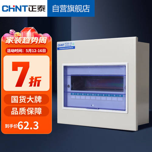 正泰(CHNT)配电箱强电箱家用PZ30空开箱铁箱厚布线箱暗装10回路
