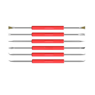 丰稚焊接辅助工具6件套维修助焊工具PCB拆焊组合电路板焊接套件X0