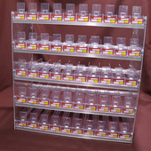 自动弹出推烟器推拉直烟架带推烟器展示架子多层超市烟柜售香烟架