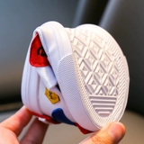 Детская белая обувь для мальчиков, универсальные кроссовки, 2023 года, осенняя, тренд сезона