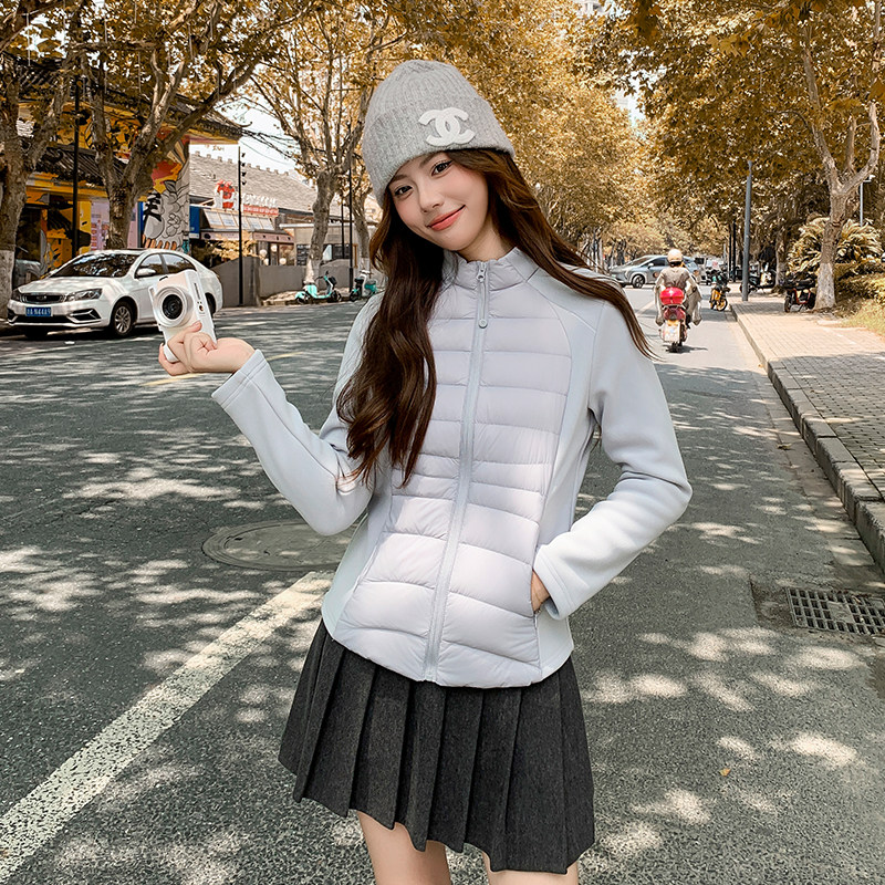 90白鹅绒羽绒服瑜伽外套