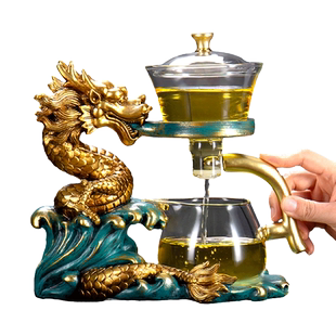 玻璃茶具套装家用功夫茶杯懒人磁吸泡茶壶神器办公室会客创意茶具