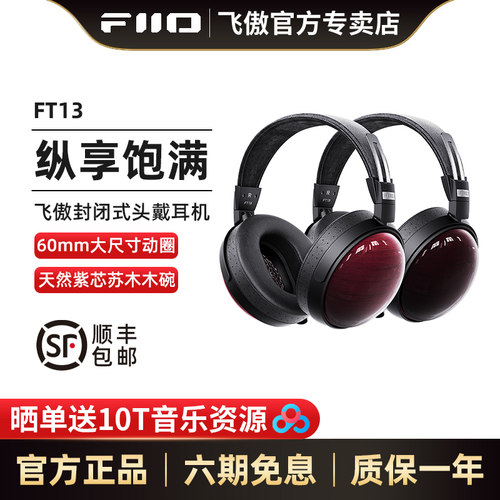 FiiO/飞傲FT13封闭式头戴大耳